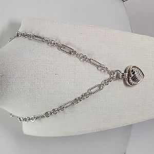 BIJOUX Terner Ribbed Heart Necklace